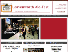 Tablet Screenshot of leavenworthalefest.com